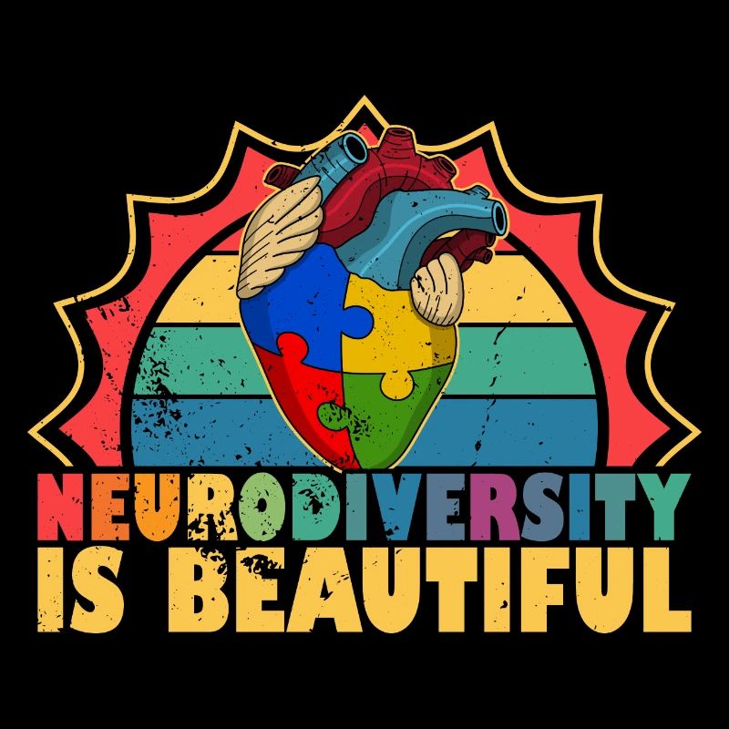 Neurodiversity is beautiful autism puzzle piece