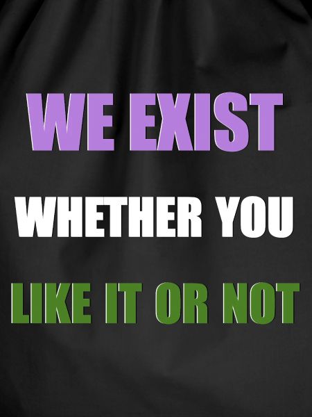 We Exist - Genderqueer Flag