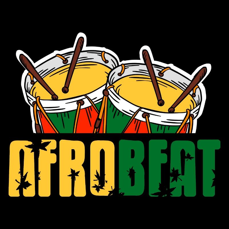 Vintage Afrobeat Awesome Djembe Designs Tea
