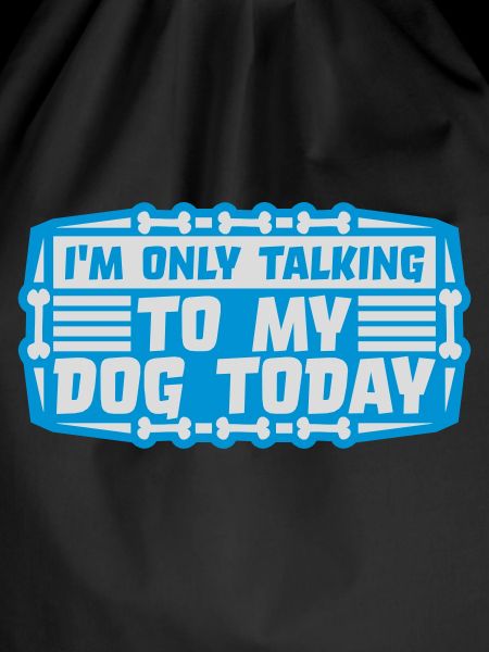 only talking to dog