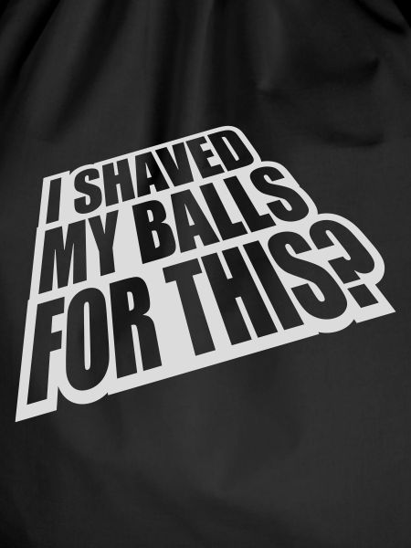 I shaved my balls