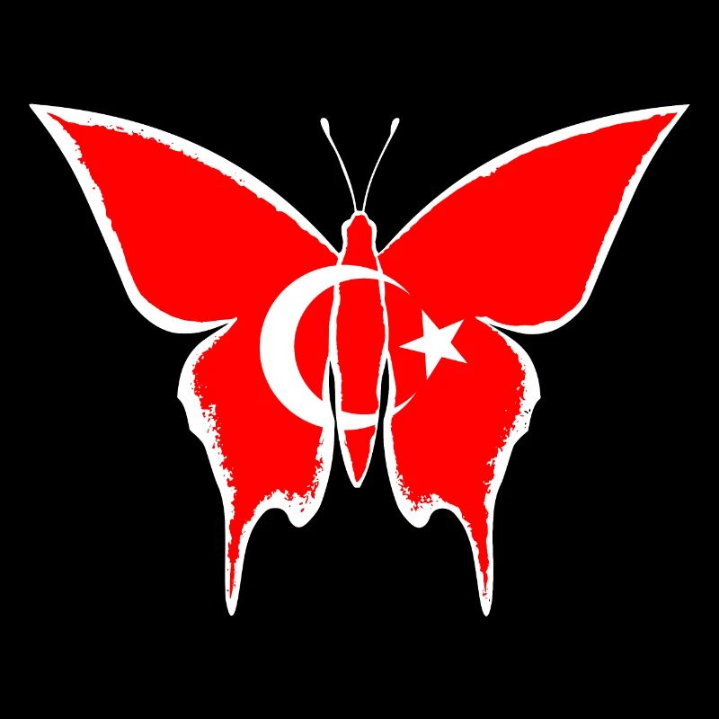 Drapeau de la dinde papillon