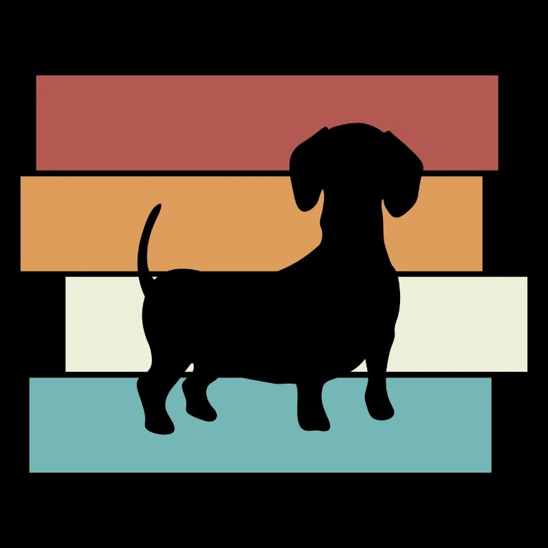 Dachshund Dog Retro