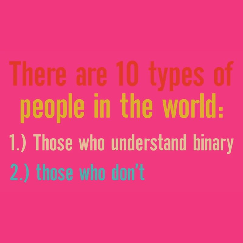 Ten Types Of People Understand Binary Math Teacher