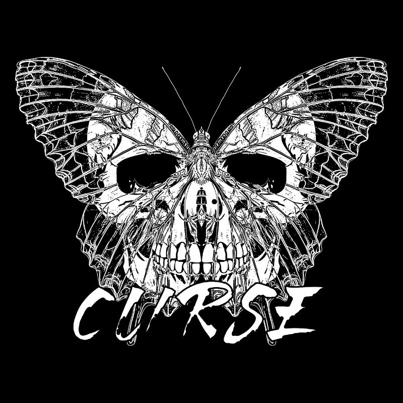 Skull Butterfly "Curse" Design