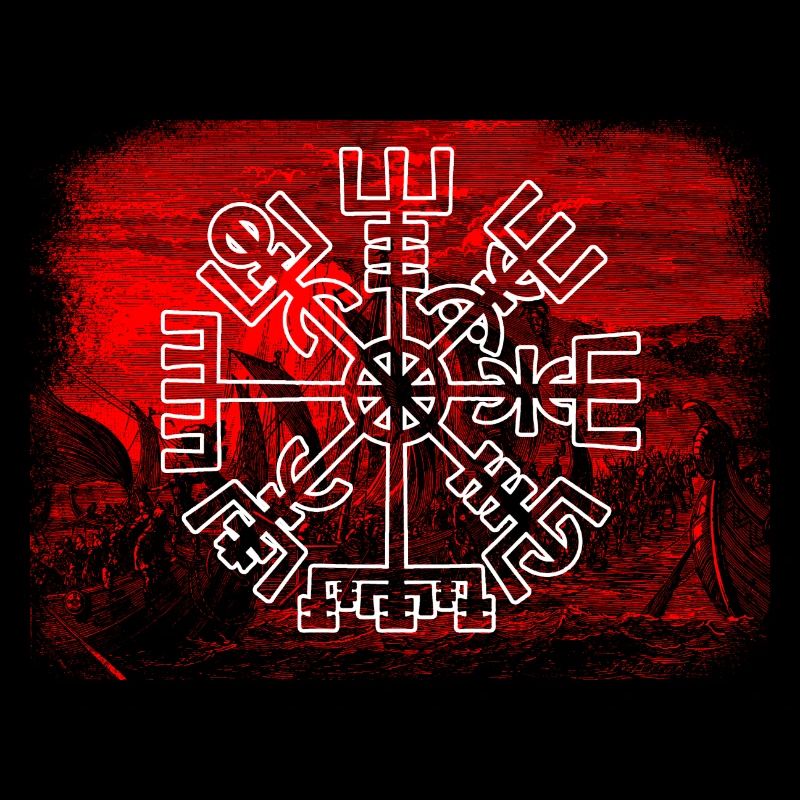Vegvisir mit Schiffen