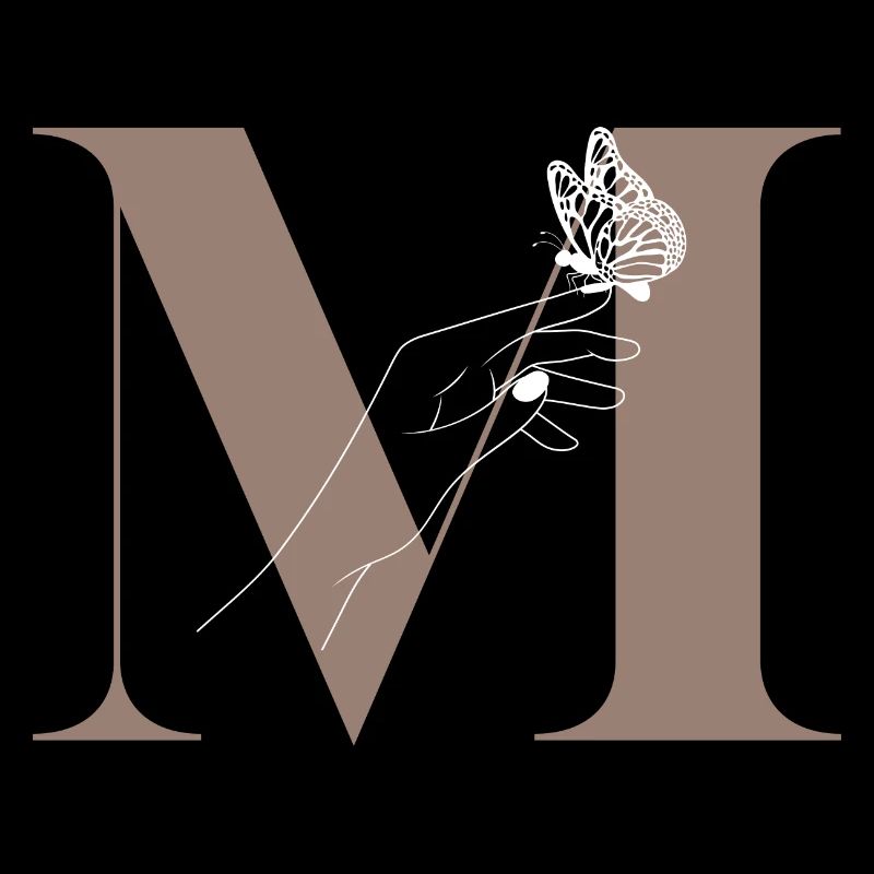 letter m magic butterfly