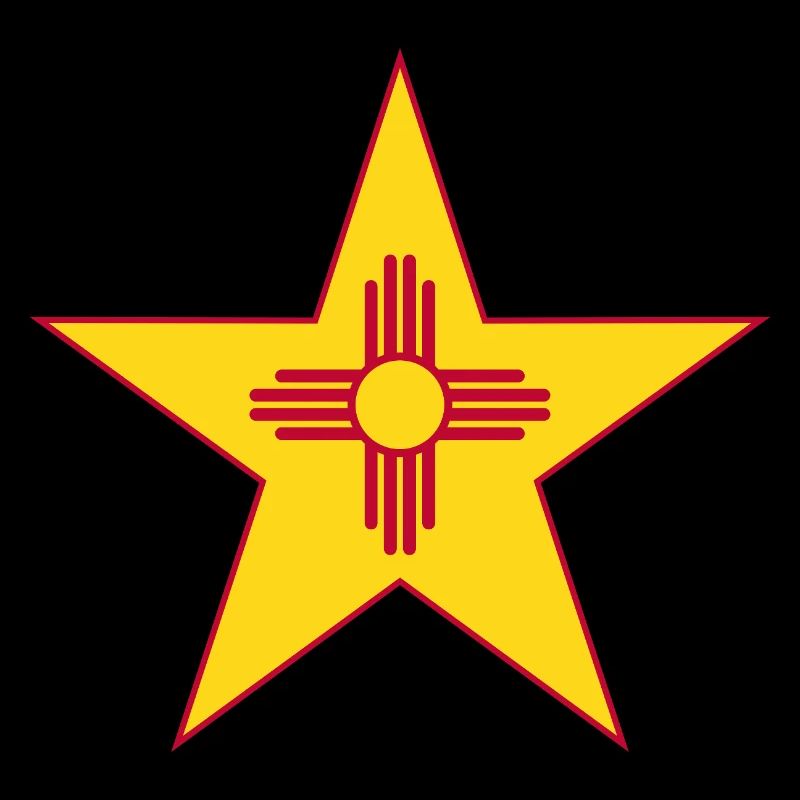 Two-piece New Mexico star design