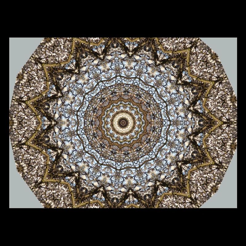 Bluehender tree kaleidoscopic effect