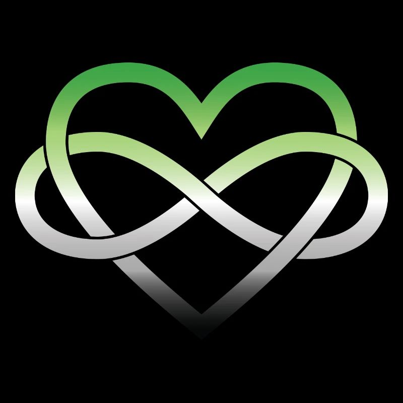 Polyamory Infinity Heart - Aromantic