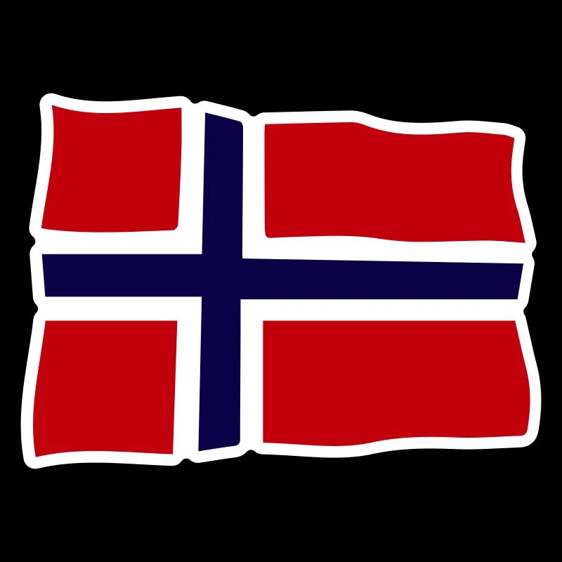 Norway Wavy flag Cross