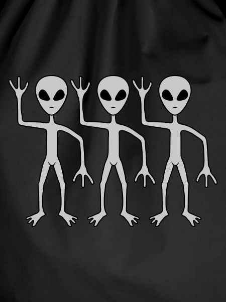 3 friends aliens wave