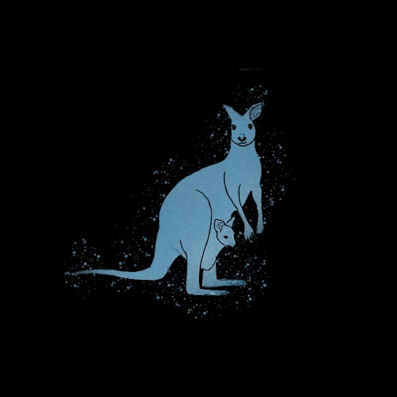 Känguru blau