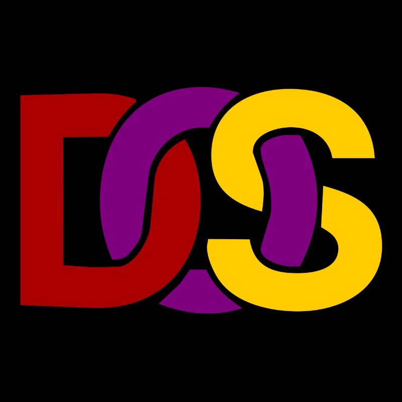 Retro MS DOS Logo