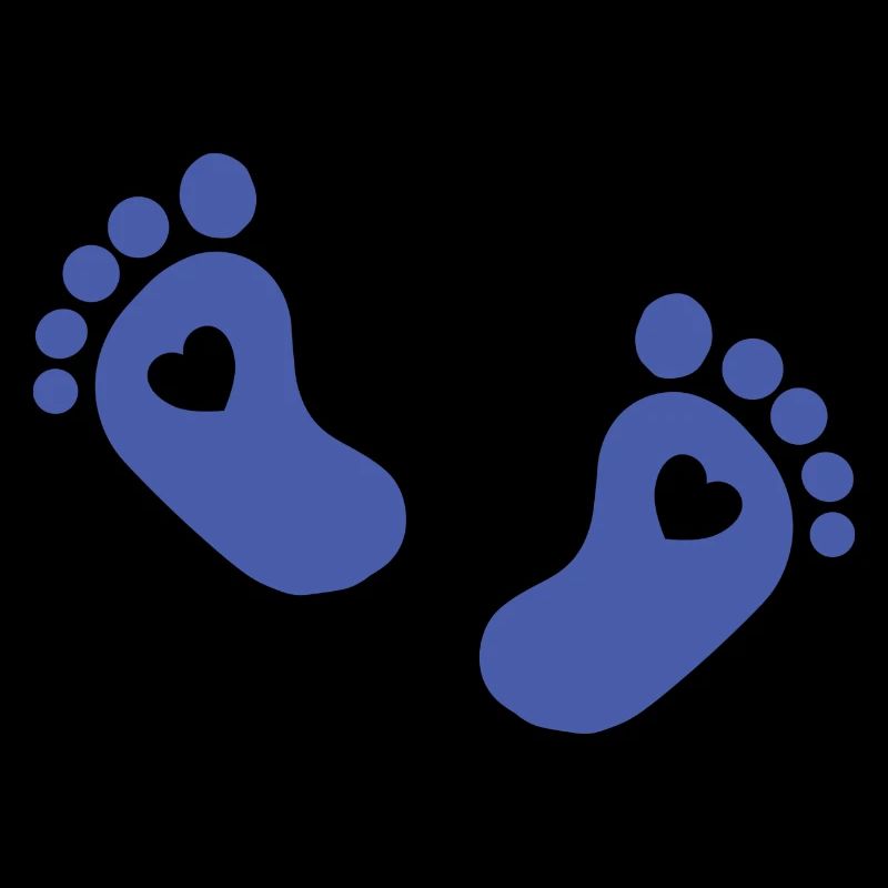 Pieds de bébé Pied de bébé bleu