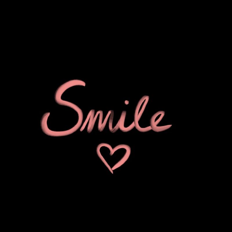 Smile lettering