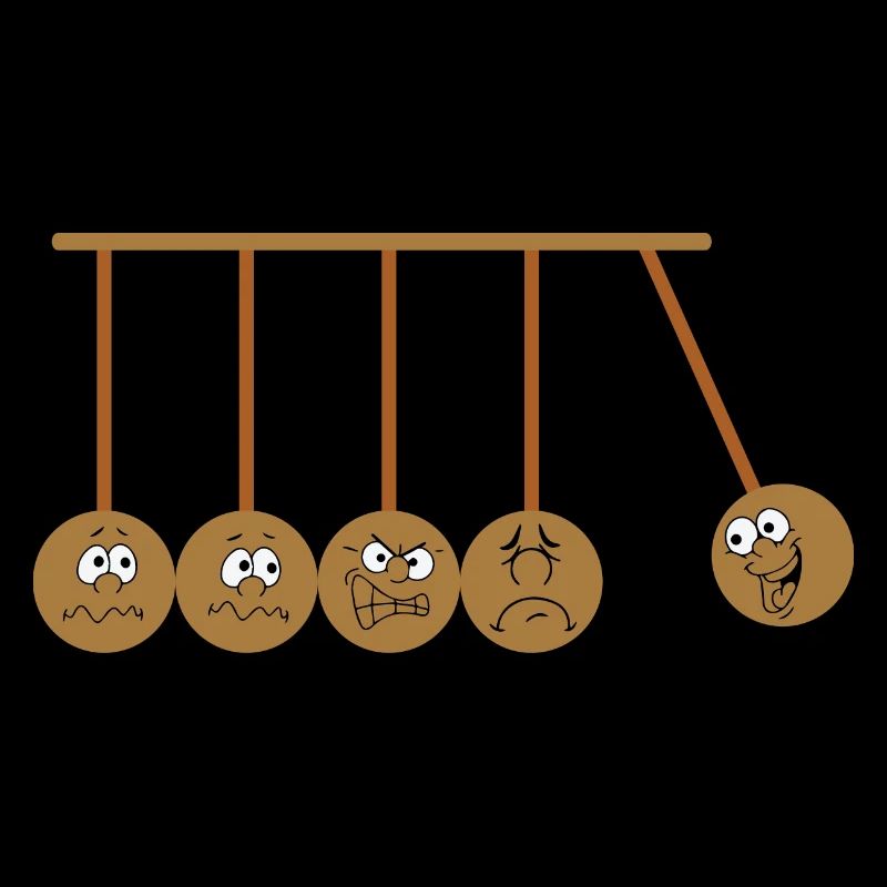 Newton pendulum physics