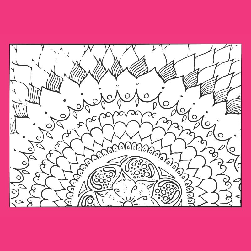 Mandala dans le cadre