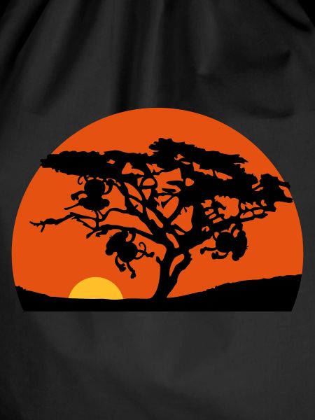 Africa tree sunset monkey