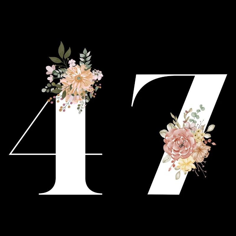 47e anniversaire fleuris (Cadeau de 47 ans)