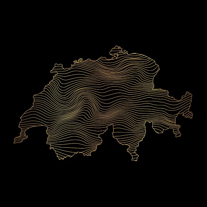 Switzerland Abstract Map