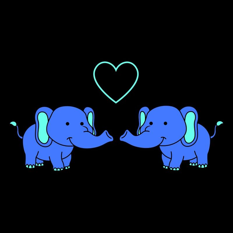 Elephants in love