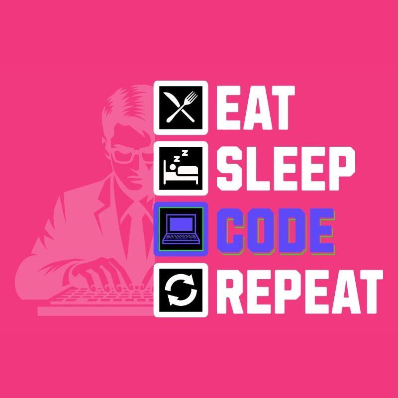 Coding Life – Eat Sleep Code Repeat Design