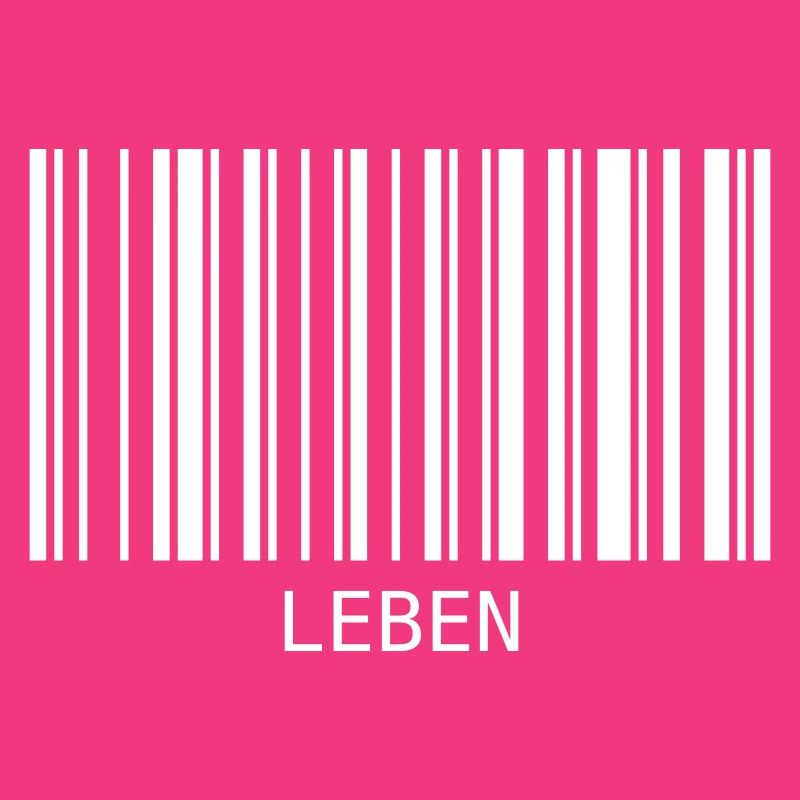 Barcode das Wort Leben Code lustig Lebensstil
