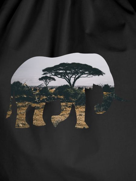 Elephant Savannah Silhouette