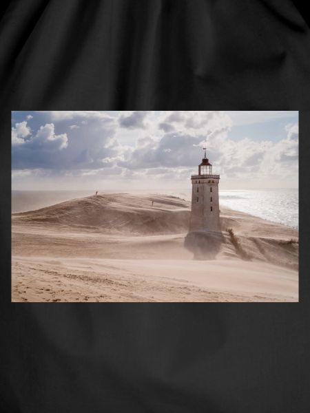 Sandsturm am Leuchtturm