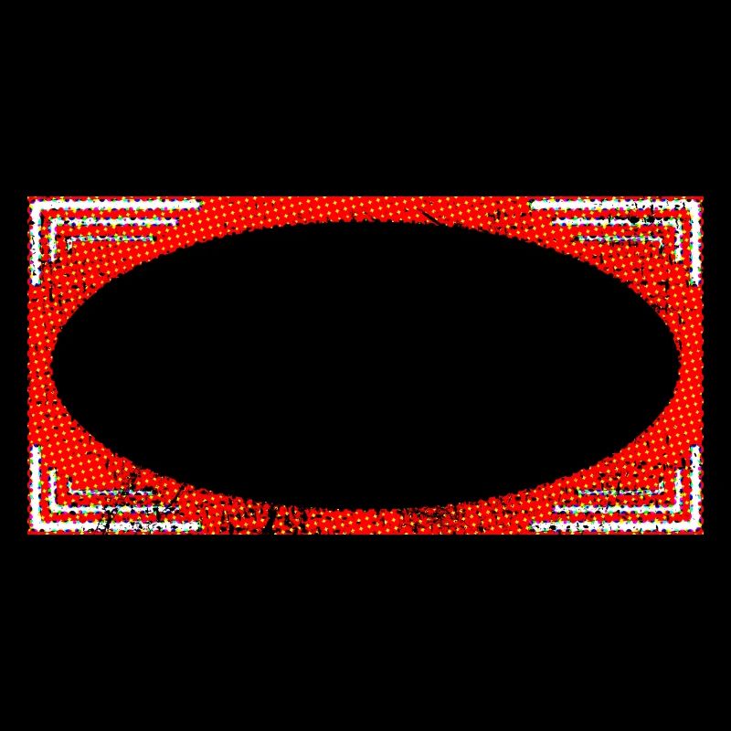 Rectangle frame element with grunge effect