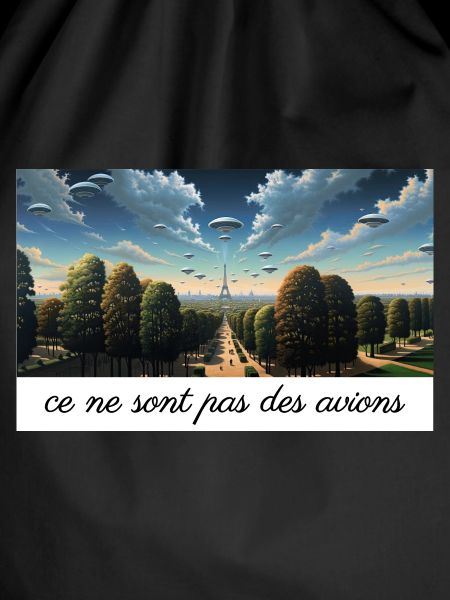 UFOs over Paris - Magritte