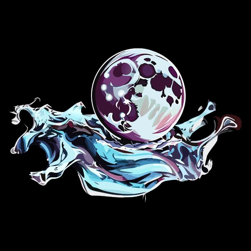 Pleine lune chromée