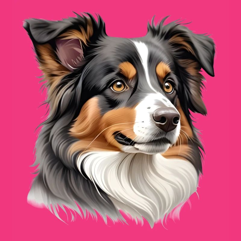 Australian Shepherd Kopf