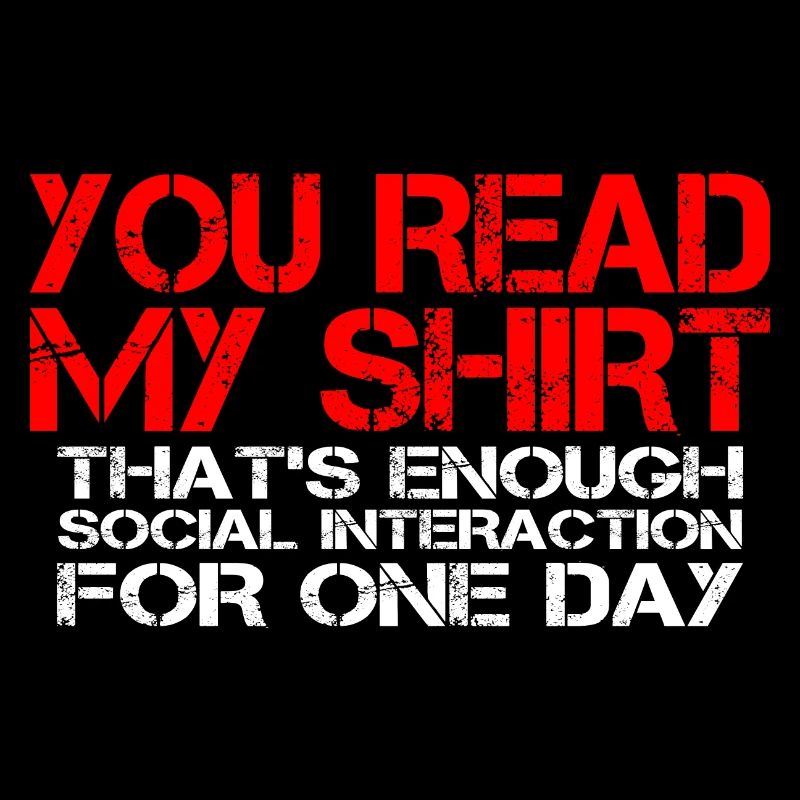 C’est assez d’interaction sociale pour un jour 2