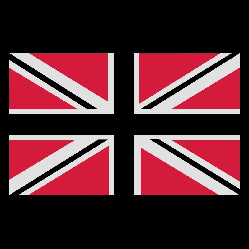 Union Jack | black-white-red | Flag flag