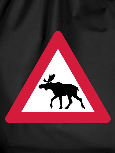 Warning Moose Sign