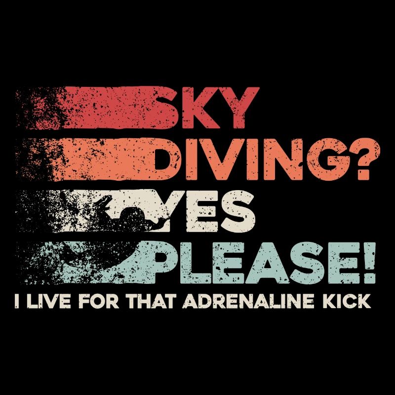 Sky Dive Fever Design. Perfektes Adrenalin-Geschenk