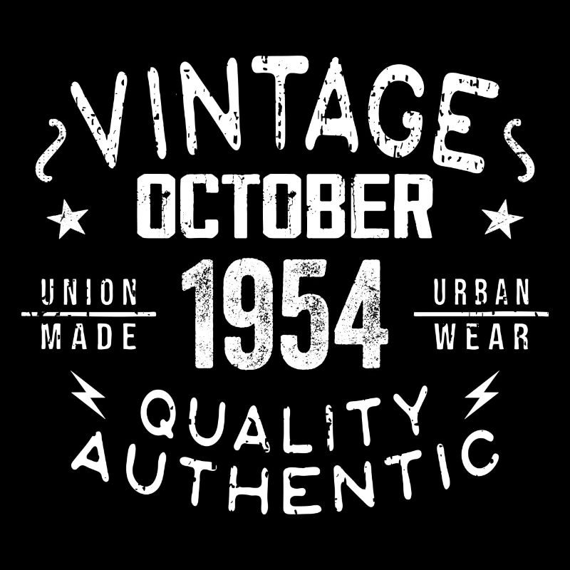Born in October 1954 Gift in October - 1954