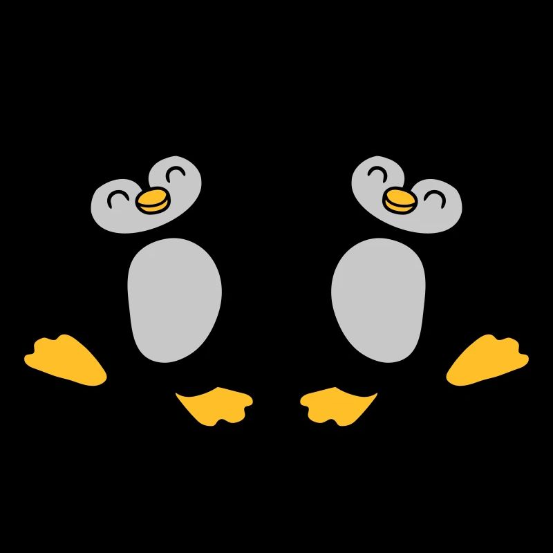 High Five Begrüßung Pinguine