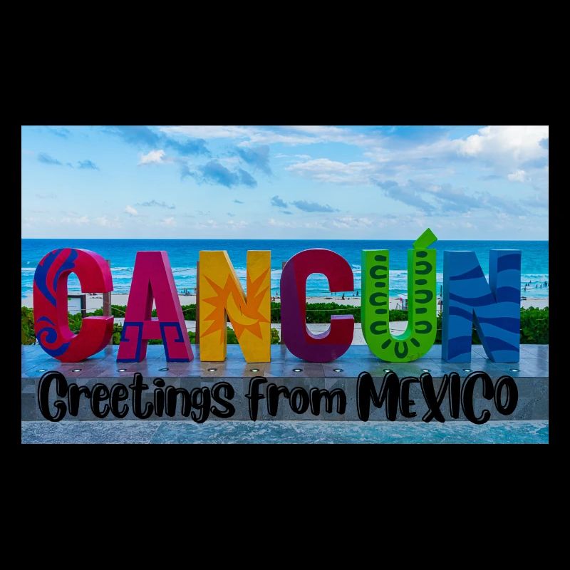 Grüße aus Mexiko . Cancun