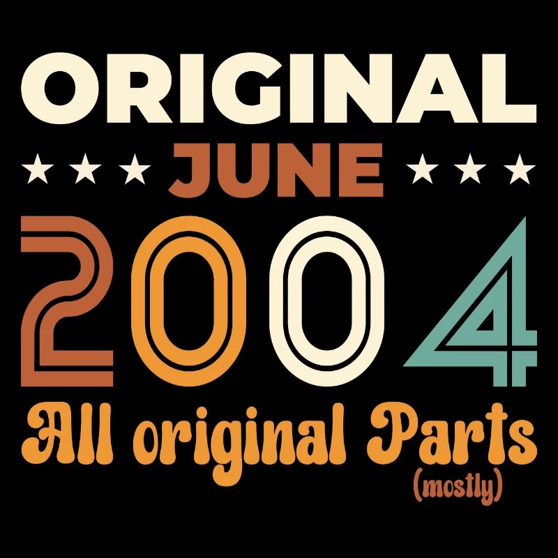 Original June 2004 Vintage 2004 Birthday 2004