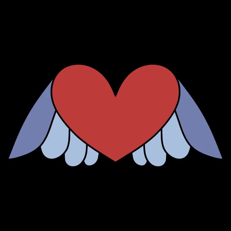Heart with wings