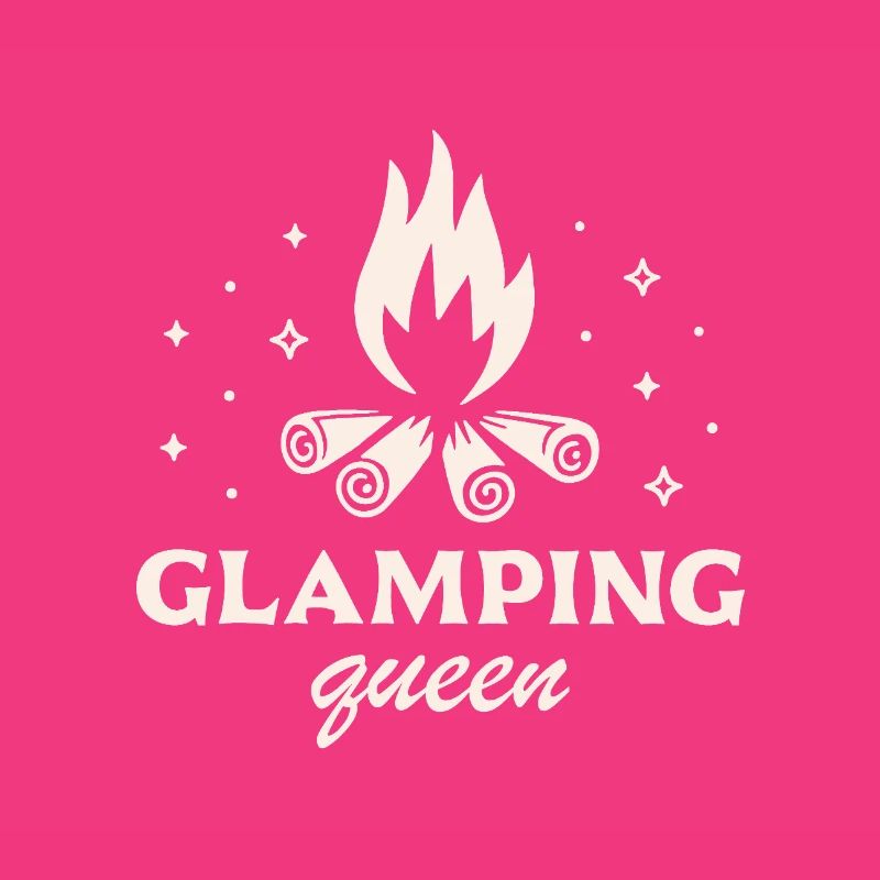 Glamping Camping Luxus Humor Mädchen Camper