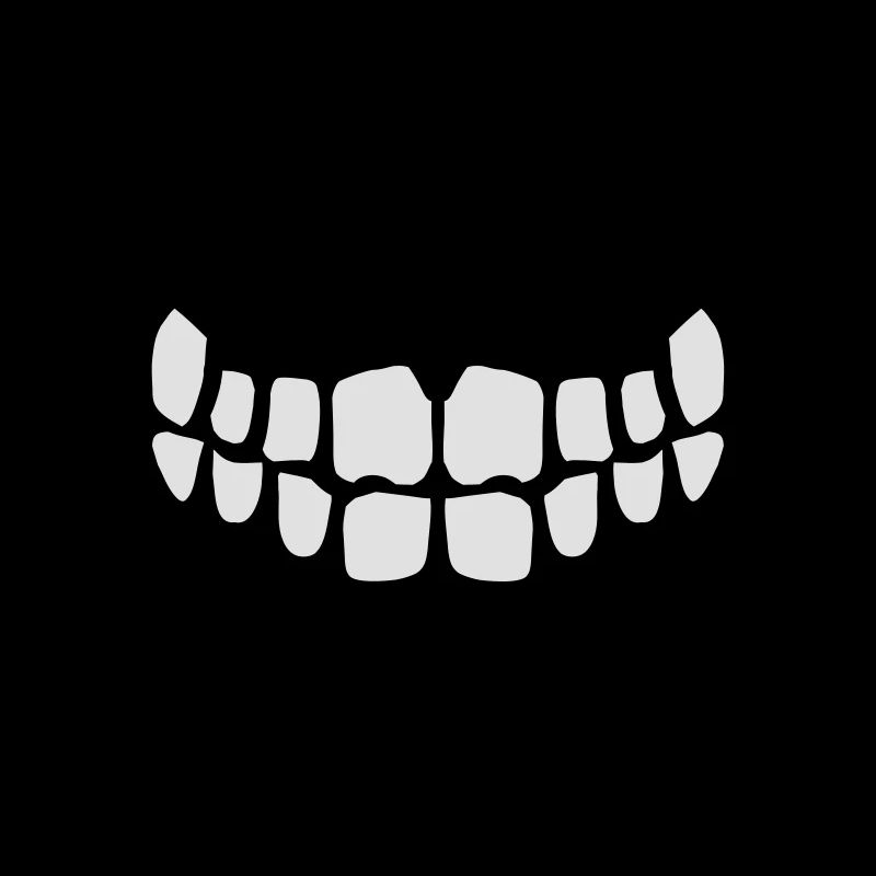 Grinning Evil Horror Mouth Smile Comic Teeth