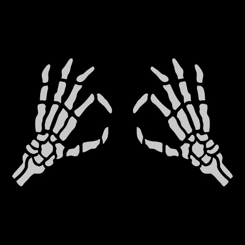 Looking through skeletal hole eyes