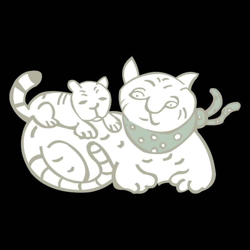 Maman chat avec bébé