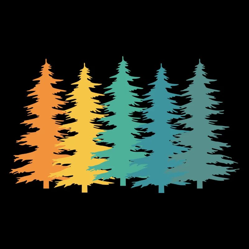 Wald Förster Retro Geschenk