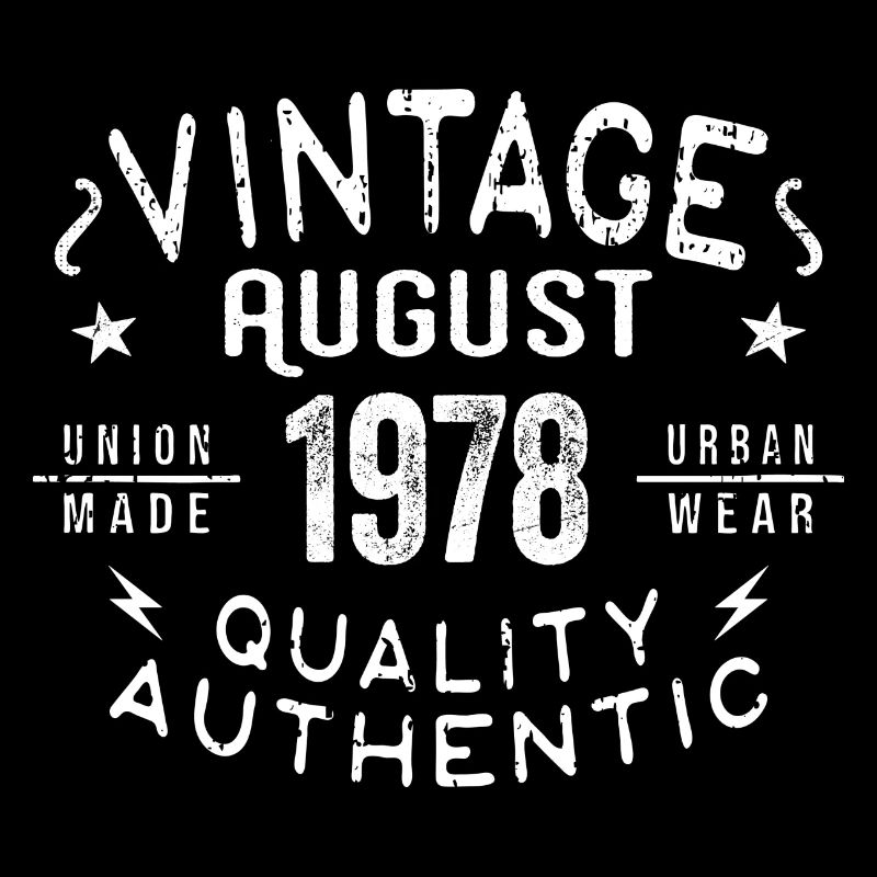 August 1978 Geburtstagsgeschenk August 1978 Retro
