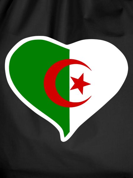 Algeria heart flag